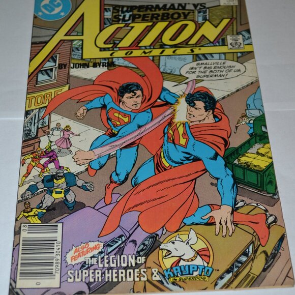 Superman vs Superboy #591 featuring Krypto the Superdog August 1987 DC - Picture 1 of 5
